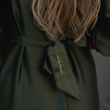 OLIVE GREEN STAR DRESS