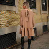 VESTIDO BE TRUE MELOCOTÓN CARAMELO