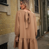 VESTIDO BE TRUE MELOCOTÓN CARAMELO