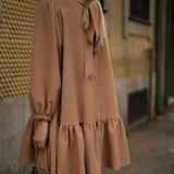 VESTIDO BE TRUE MELOCOTÓN CARAMELO