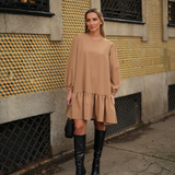 VESTIDO BE TRUE MELOCOTÓN CARAMELO