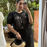 LUNA BLOUSE BLACK