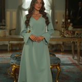 VESTIDO FUERTE VERDE AGUA