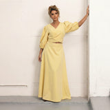 FÉNIX DRESS BUTTER YELLOW