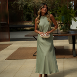 BEM ME AMO DRESS SAGE GREEN