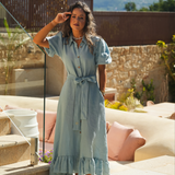 CRYSTAL DRESS SKY BLUE