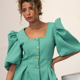 BUTTERFLY BLOUSE & COAT TURQUOISE