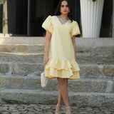 AURORA DRESS BUTTER YELLOW