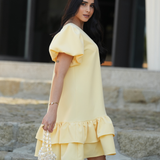 AURORA DRESS BUTTER YELLOW