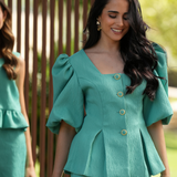 BUTTERFLY BLOUSE & COAT TURQUOISE LIMITED