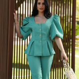 BUTTERFLY BLOUSE & COAT TURQUOISE LIMITED