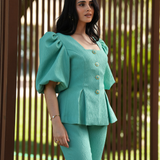BUTTERFLY BLOUSE & COAT TURQUOISE LIMITED