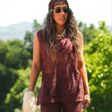 ZAFIRA TUNIC BORDEAUX