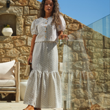 DANZA SKIRT BEIGE & WHITE