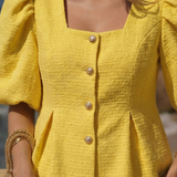 BARBIE BLOUSE & COAT YELLOW
