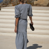 DANZA SKIRT DENIM EMBROIDERY