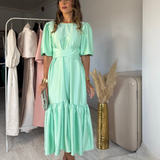 STAR DRESS AQUA GREEN