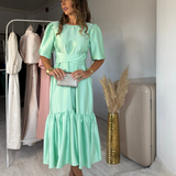 STAR DRESS AQUA GREEN