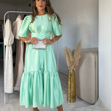 STAR DRESS AQUA GREEN