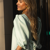 STAR DRESS AQUA GREEN