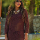SUENO DRESS BORDEAUX