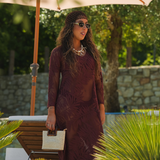 SUENO DRESS BORDEAUX