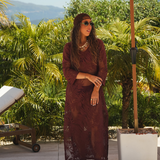 SUENO DRESS BORDEAUX