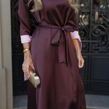 VESTIDO VALIENTE EDEN VERDE Y FUCSIA