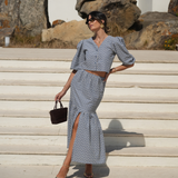 DANZA SKIRT DENIM EMBROIDERY