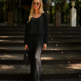 SPARKLE BLOUSE BLACK
