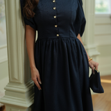 ELEGANT DRESS MARITIME BLUE