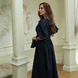 ELEGANT DRESS MARITIME BLUE