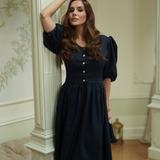 ELEGANT DRESS MARITIME BLUE