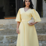 SERENA DRESS BUTTER YELLOW