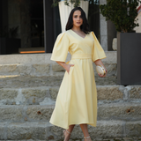 SERENA DRESS BUTTER YELLOW
