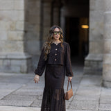 LUNA BLOUSE CHOCOLAT