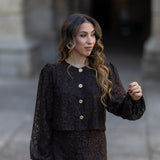 LUNA BLOUSE CHOCOLAT