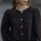 LUNA BLOUSE CHOCOLAT