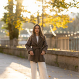 BE SWAN COAT CHOCOLATE