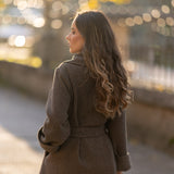 BE SWAN COAT CHOCOLATE