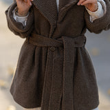 BE SWAN COAT CHOCOLATE