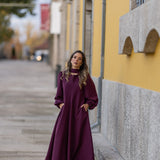 VESTIDO VALIENTE EDEN VERDE Y FUCSIA