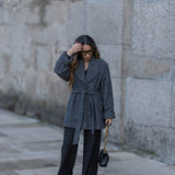 CLASSY COAT BLACK & WHITE