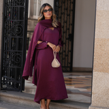 VALENTINE DRESS BORDEAUX