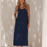 SUNSET DRESS MARITIME BLUE