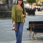 MATTER BLOUSE OLIVE