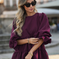 BE LOVE BURGUNDY BLOUSE