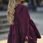 BE LOVE BURGUNDY BLOUSE