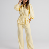 BE LUCKY COAT BUTTER YELLOW