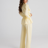 BE LUCKY COAT BUTTER YELLOW